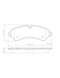 Pastilla Trasera 416 Pd-2227 2