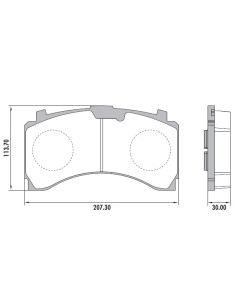 Pastilla Trasera Actros Pd-206 2