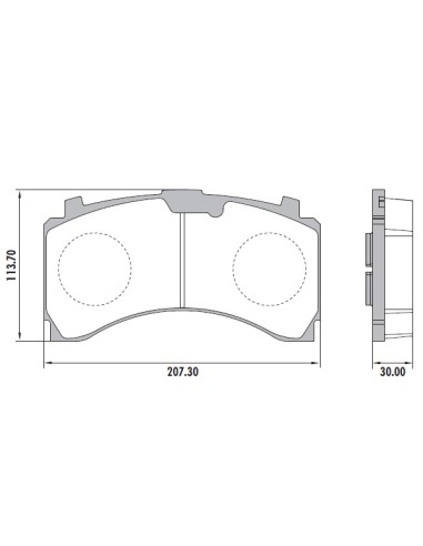 Pastilla Trasera Actros Pd-206