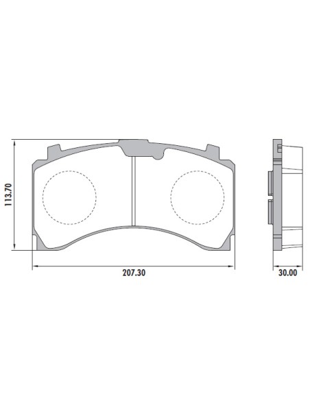 Pastilla Trasera Actros Pd-206